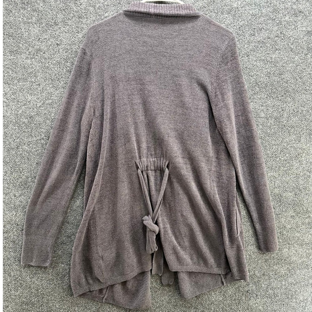 Barefoot Dreams CozyChic Ultra Lite Cinched Back Cardigan Grey Womens Medium - Picture 5 of 7